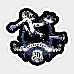 AJ Styles I Am Phenomenal Flying Elbow Sticker